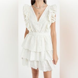 Love the Label Ruffle Tiered Mini Dress Size Medium NWOT